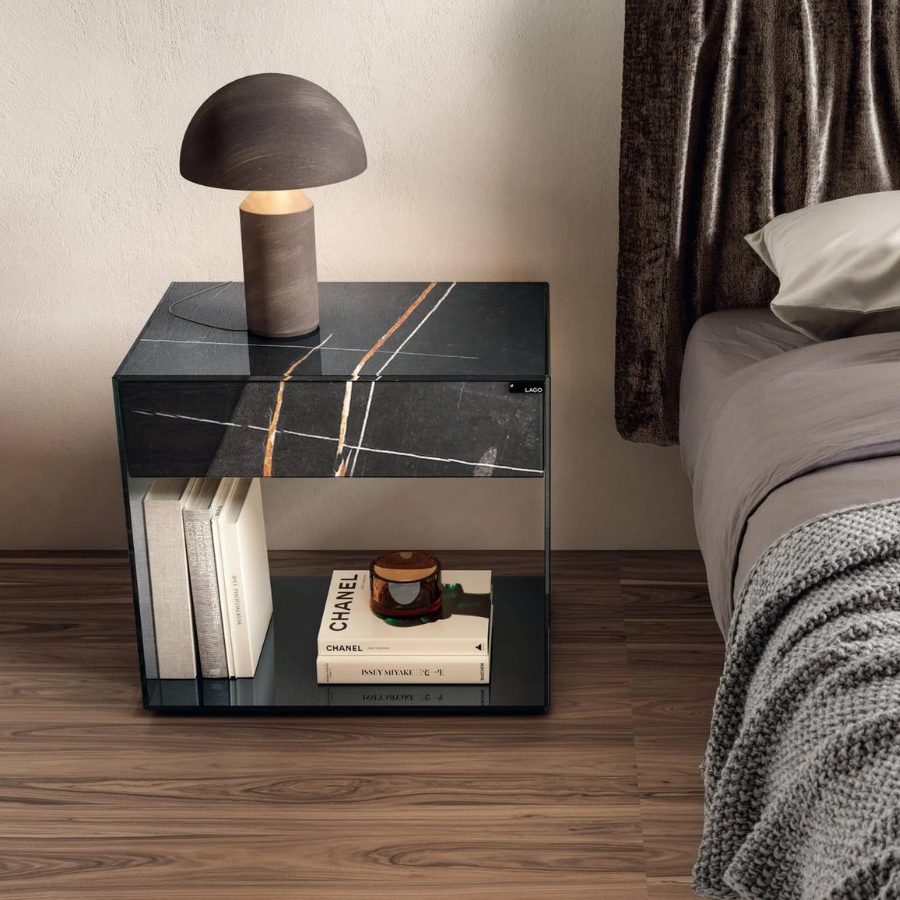 Upglass Bedside Table