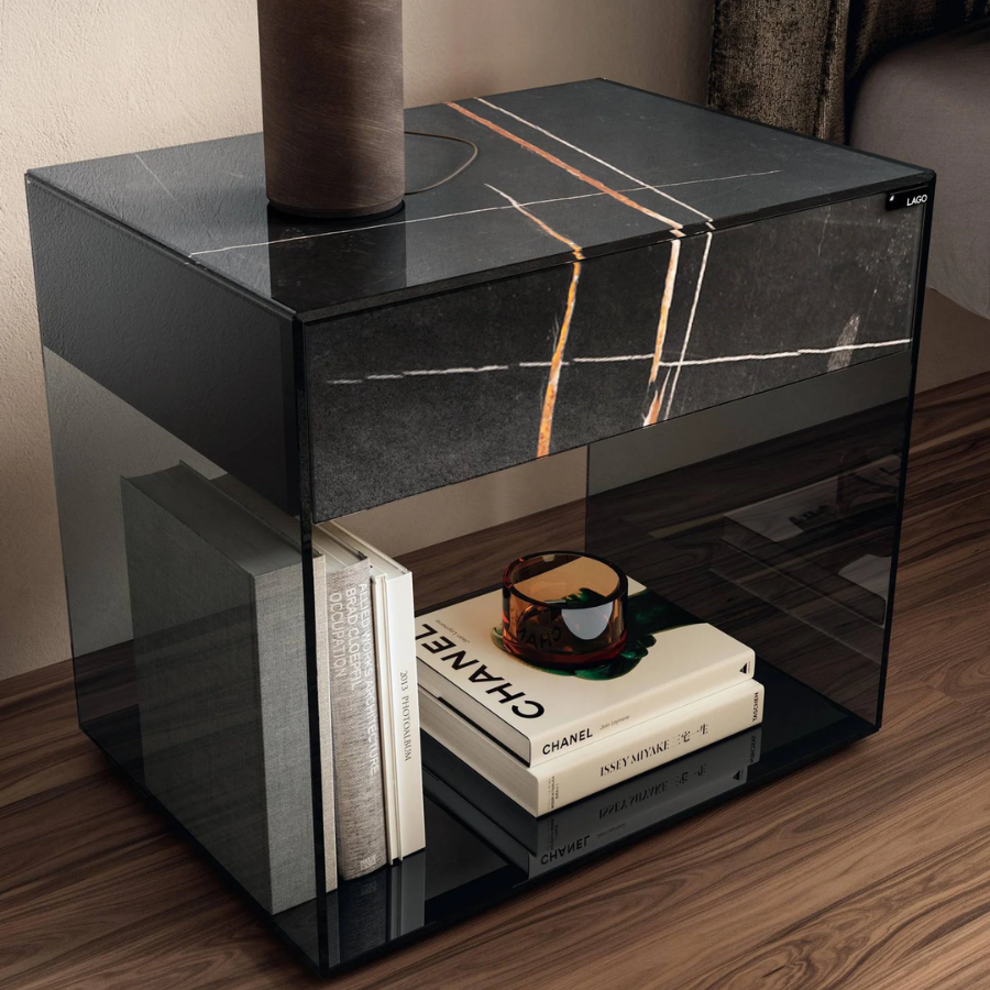 Upglass Bedside Table